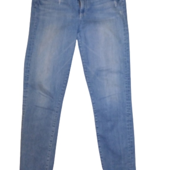 Paige Skyline Ankle Peg Skinny Jeans Lightwash Blue Denim Size 32/14 Nice! - Picture 6 of 6